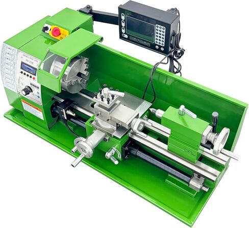 8"x16" Metal Lathe 1100W with Digital Readout, 50-2500rpm Variable Speed, 0.01mm Auto Feed 110V in Kuwait
