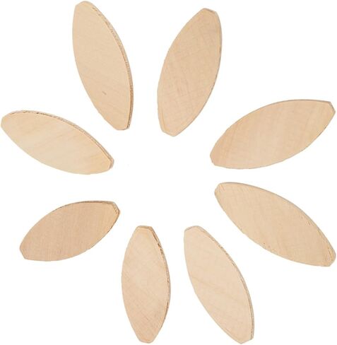 HUIOP 100pcs Wood Joining Biscuits Beech, Size 20, for Superior Jointing Strength, 100% and, Made of Pure Solid Wood, More Robust and Sturdy (Zelkova) in Kuwait