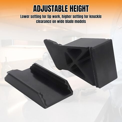 Reversible Adjustable Height Riser Stand for Work Sharp Ken Onion MK2 Blade Grinder Attachment Black in Kuwait