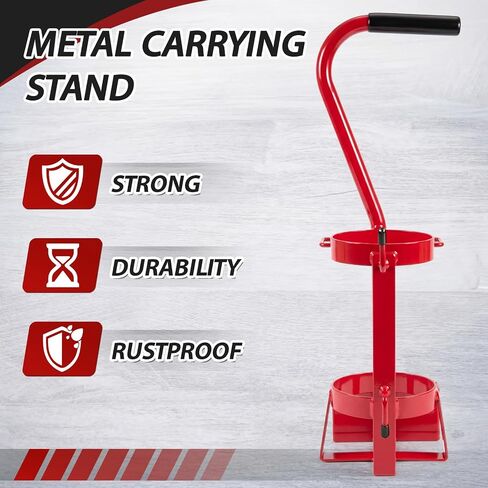 Dansydaisy Tank Gas Tote Torch Kit Holder with Handle, Metal 20.1 x 5.9 Inch, Cylinder Carying Stand for Welding Cylinders, Heavy Duty Constinuction and Transport Bracket Conversion of Gas Stand in Kuwait