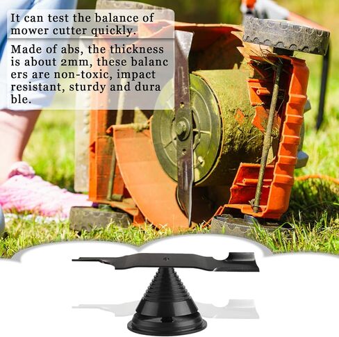 4PCS Lawnmower Blade Sharpener, Rotary Lawn Mower Blade Sharpener with Balancer for Any Power Hand Drill in Kuwait