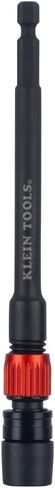 Klein Tools 80208 6 and 12-Inch Dual-Lock Extension Set, 1/4-Inch Hex Shank Impact Bit Holder, Quick-Release Locking Mechanism with Secondary Twist Lock, Compatible with Impact Drivers and Drills in Kuwait