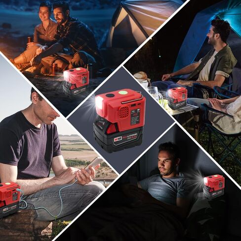 for Milwaukee 200w 18V Battery Inverter with 1 USB & 1 Type C DC 18V to AC 110-120V Compliances Such as Phones Tablet Razors in Kuwait