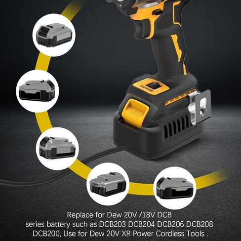 New AC Adapter Compatible with Dewalt 20V Tools,110V 500W AC to DC Converter for Dewalt 20V Cordless Tools, (No Battery) in Kuwait