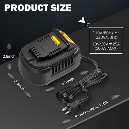 New AC Adapter Compatible with Dewalt 20V Tools,110V 500W AC to DC Converter for Dewalt 20V Cordless Tools, (No Battery) in Kuwait