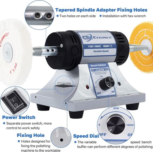 Jewelry Bench Polisher 450W Motor in Kuwait