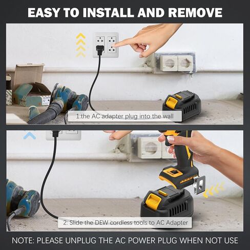 New AC Adapter Compatible with Dewalt 20V Tools,110V 500W AC to DC Converter for Dewalt 20V Cordless Tools, (No Battery) in Kuwait
