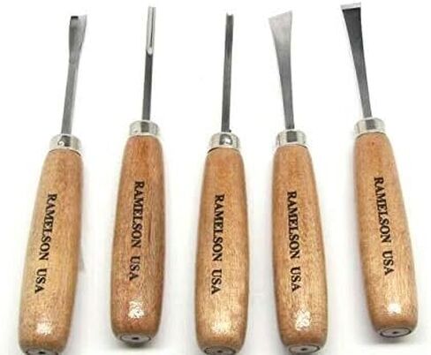15pc Woodcarving Gunsmith Tools Gouge Parting Mini RAMELSON USA 106 106R 209S in Kuwait