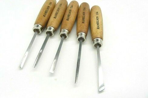 15pc Woodcarving Gunsmith Tools Gouge Parting Mini RAMELSON USA 106 106R 209S in Kuwait