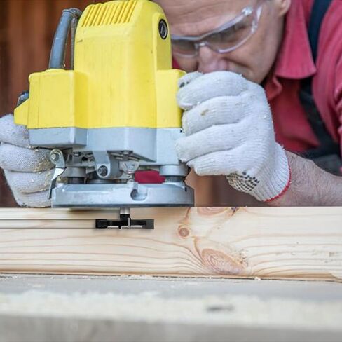 Slab Flattening Router Bit 1/4" Shank,1-3/8" Cutting Diameter,1/2" to 1/4" Router Collet, Insert Carbide CNC Spoilboard Surfacing Planing Woodworking & MDF Surfacing in Kuwait