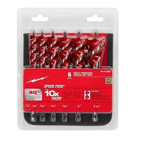 6 Pc 48-13-0600 for Milwaukee Speed Feed Self-Feeding Wood Bit Set | Breaker Points in Kuwait