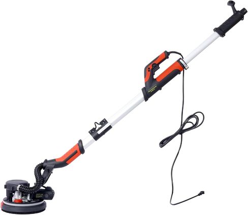 Drywall Sander Black+Red ABS Vacuum Dust Collection Variable Speed 900-1800RPM LED Light Efficient Sanding in Kuwait