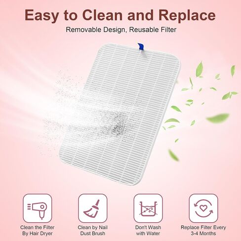 Advanced Nail Dust Collector 4500RPM Professional Dust Collector with Dual Turbo Fan,Brushless Suction,Acrylic Nail Polishing,white and pink diamond in Kuwait