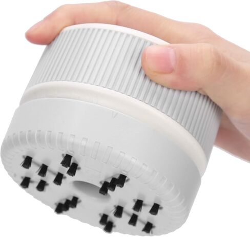Mini Nail Dust Collector with Strong Suction, 3.1 x 2.4in | Spiral fan blades, ABS material, multiple uses for nail art and keyboard cleaning, includes dust brush and suction nozzle in Kuwait