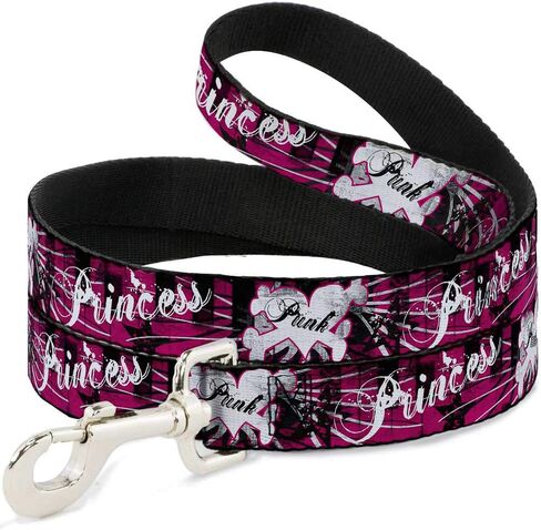 Buckle-Down Pet Leash - Punk Princess w/Piano Keys - 6 Feet Long - 1.5" Wide in Saudi Arabia