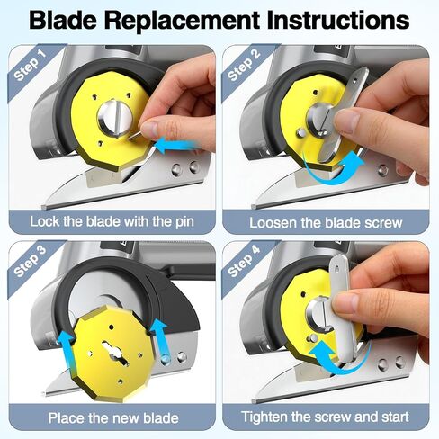 5-Speed Cordless Electric Scissors, 3000mAh electric box cutter with Work Light, Heavy Duty Fabric & Cardboard Cutter, One-Hand Handheld Electric Shears for Fabric, Plastic & DIY Projects, Work Light in Kuwait