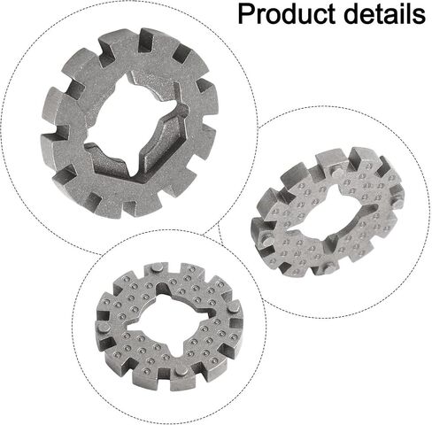 4-Pack Oscillating Saw Blade Adapters, 1 Inch Shank Multi-Tool Converter, Oxidation-Resisting Steel Grey Interface for Multimaster Power Tools, Woodworking DIY Supplies in Kuwait