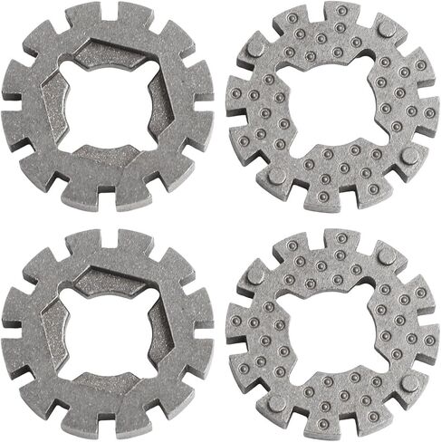 4-Pack Oscillating Saw Blade Adapters, 1 Inch Shank Multi-Tool Converter, Oxidation-Resisting Steel Grey Interface for Multimaster Power Tools, Woodworking DIY Supplies in Kuwait