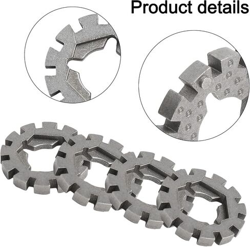 4-Pack Oscillating Saw Blade Adapters, 1 Inch Shank Multi-Tool Converter, Oxidation-Resisting Steel Grey Interface for Multimaster Power Tools, Woodworking DIY Supplies in Kuwait