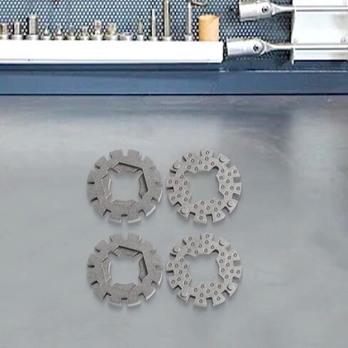 4-Pack Oscillating Saw Blade Adapters, 1 Inch Shank Multi-Tool Converter, Oxidation-Resisting Steel Grey Interface for Multimaster Power Tools, Woodworking DIY Supplies in Kuwait