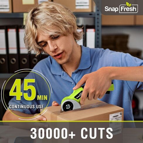 SnapFresh 4V Cordless Electric Scissors, 2.0Ah Battery, LED, 2 Blades in Kuwait