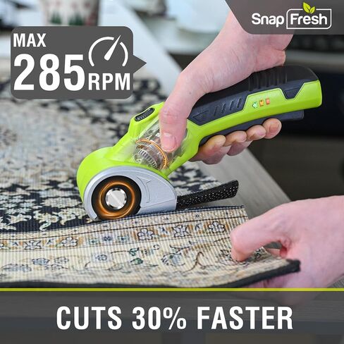 SnapFresh 4V Cordless Electric Scissors, 2.0Ah Battery, LED, 2 Blades in Kuwait
