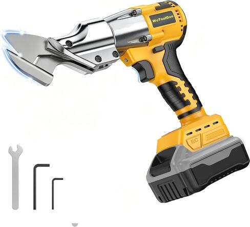 Cordless Brushless Metal Shears for Dewalt 20V Max - 14GA Steel Metal Cutter, 360° Pivoting Head, 500Nm Torque Cutting Stainless Sheet, Iron, Carpet, Leather, Cardboard(NO Battery) in Kuwait