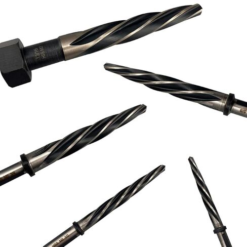 HSS6542 Automotive Reamers with Five Flutes and Five Grooves, Deburring and Reaming Drills, Tapered Drills, Construction Reamers. Sizes: 1/2", 3/4", 3/8", 5/8", 13/16" in Kuwait