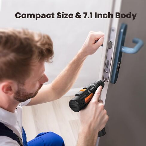 12V Electric Cordless Drill Driver, Power Drill Set With 2.0Ah Battery and Charger, 2 Variable Speeds, 18+1 Torque Settings, 3/8'' Keyless Chuck, LED Light, 42 Accessories in Kuwait