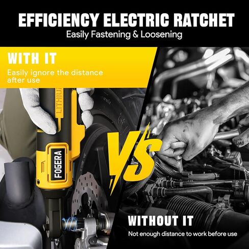 3/8" Cordless Ratchet Wrench Compatible with DEWALT 20V MAX Battery, 74Ft-Lbs (100N.m) Electric Ratchet with Brushless Motor, Variable Speed, 7 Sockets, 1/4" Adapters (Battery Not Included) in Kuwait