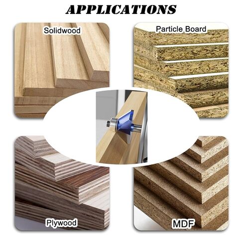 4PCS 45 Degree Chamfer Router Bit Set, 1/4 inch Shank | Carbide Tip, for Woodworking in Kuwait