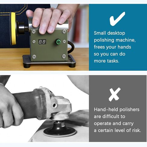 Electric Resin Sander and Polishers, Resin Polishing Kit, Adjustable Speed&Low Noise with 28 PCS Wet and Dry Sandpaper and 1Pcs Cotton Polishing wheel for Wood, Jewel, Metal (Olive Green) in Kuwait