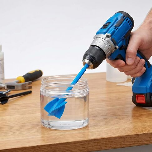 12pcs Drill Paint Mixer Attachments Epoxy Resin Stirrer Tools Small Drill Mixer Paint Shaker for Concrete and Epoxy Mixing in Kuwait