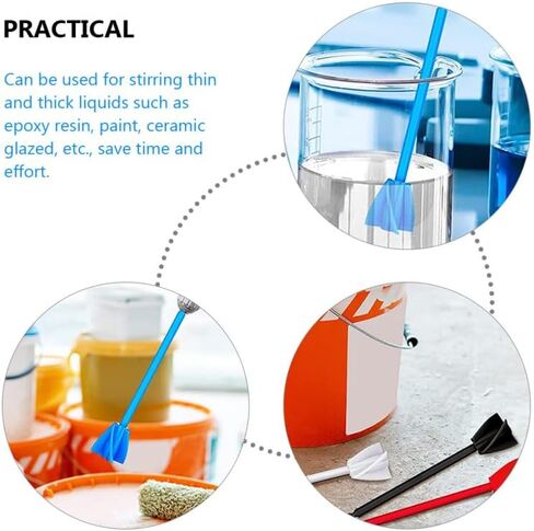 12pcs Drill Paint Mixer Attachments Epoxy Resin Stirrer Tools Small Drill Mixer Paint Shaker for Concrete and Epoxy Mixing in Kuwait
