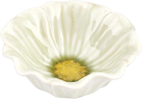 47th & Main Decorative Bowls Flower Shaped Glazed Stoneware Dish for Home Décor, 3.75" Diameter x 1.5" Deep, Lily Garden in Saudi Arabia