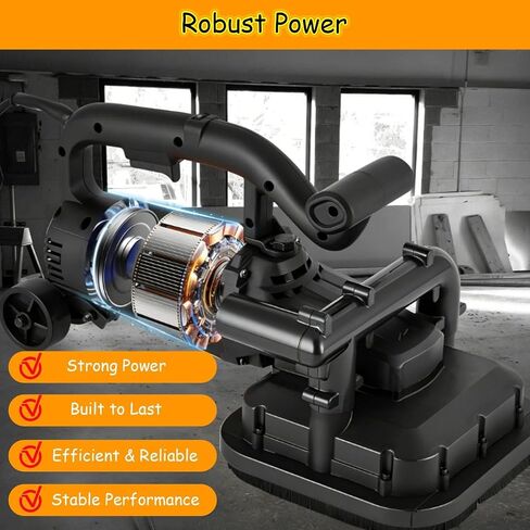 4-Head Concrete Floor Grinder Set, Concrete Grinder with 6-Speed Control, for Marble & Stone Polishing,3800W in Kuwait