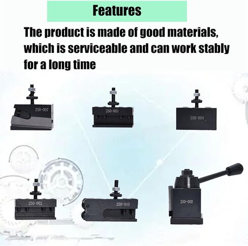 OXA 6-Pack Wedge Type Quick Change Tool Post Set for Lathe up to 8Inch in Kuwait