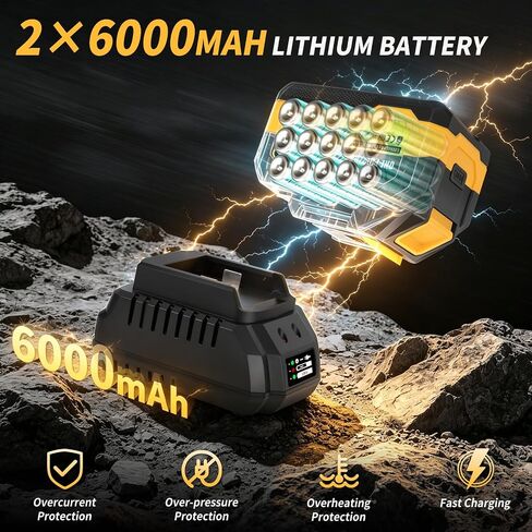 JEXUGK Cordless Angle Grinder 5 Inch, 10000RPM Brushless Motor Cordless Grinder Tool with 2x6.0Ah Batteries, 21V Electric Angle Grinder Portable with 5 Discs, for Metal Cutting, Auto Body, DIY in Kuwait
