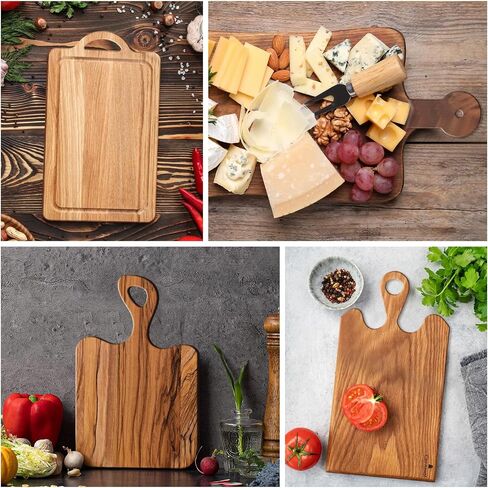 5 Pcs Router Templates for Woodworking, Acrylic Charcuterie Board Handle Template, Thick Handle Cutting Board Template, Angled Curvy Tracing Stencils Cut Guide Tools for Kitchen Woodworking in Kuwait