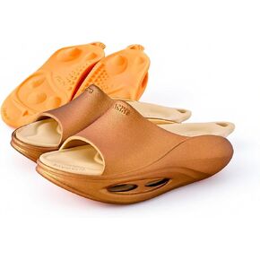 Recovery Sandals with 2 Replaceable Insoles - 2026 Arch Support Slippers for Men & Women, Orthopedic Open-Toe Walking Shoes for Plantar Fasciitis, Heel & Back Pain Relief, Sports & Daily Wear in Kuwait