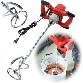 Cement Mixer, 2100W Handheld Electric Concrete Mixer, Portable Mortar Mixer with 6 Adjustable Speed, Portable 110V Mud Mixer for Mixing Concrete, Motar, Paint, Mud, Grout, Plaster, Thinset, Mince in Kuwait