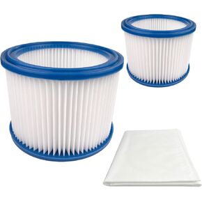 2 HEPA Filters + 1 Dust Bag Replacement Parts Kit Compatible with Nilfisk ALTO Attix 30, 50 & Aero 21, 26, 31 Wet Dry Vacuum Cleaner in Kuwait