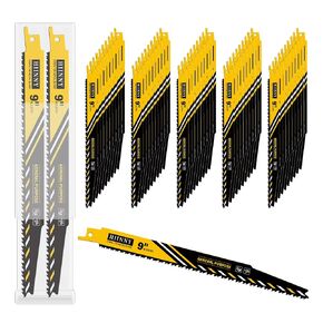 9 Inch 6/12 TPI Reciprocating Saw Blades for Wood and Nail-Embedded Wood Demolition, Bi-Metal sawzall Blades for Fast Cutting Wood, Nails, PVC, Pallets etc(10 PCS) in Kuwait