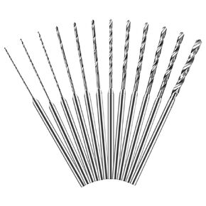 Hanboost 12Pcs Rotary Tool Drill Bits Set, 2.35mm Shank Precision Twist Drilling Accessories for Dremel Drilling Sanding Stone, Jewelry, Tile, Glass Pack, Ideal for DIY Fixers & Crafts. in Kuwait