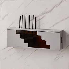 WiFi Router Storage Box, WiFi Router Box Wall Mount Shelf Cable Organizer Multicolor Multiple Sizes(Black+White,80cm/31in) in Kuwait