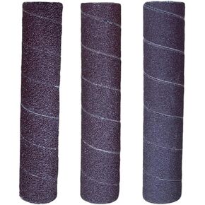 Sanding Drum Sleeves 4.5 Inch 80/150/240 Grit Alumina Abrasive for Oscillating Spindle Sander 2 Pack for Wood Metal Plastic Jade Polishing(2PCS Grit 80) in Kuwait