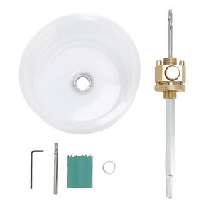 Hole Saw Drill Bit for Can Light 125mm Dust Cover Quick Disassembly Hex Shank Connecting Rod for Gypsum Wood Board (70mm / 2.8in Hole Saw) in Kuwait