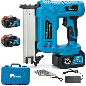 18 Gauge 21V Cordless Brad Nailer,Power Nailers with 2 x 4.0Ah Battery,Pistola De Clavos with 1200 Nails,2 Firing Modes,Cordless Nail Gun for Home Improvement,DIY, Woodworking in Kuwait