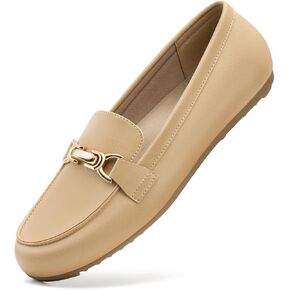 FITORY Loafers for Womens Dress Shoes Slip on Flats Work Business Casual | Penny Loafers Non-Slip for Office Comfortable dressy Portable Driving Travel Everyday Vegan Leather Woven in Kuwait