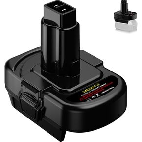 for Dewalt 20V Battery Adapter to 14.4V 12V Ni-Mh Nicd Power Tool Use, and for Milwaukee 18V M18 Battery Convert for Dewalt 12V-14.4V Ni-MH DC9091 DW9091 DW9094 DE9091 DE9071 DE9072 DE9075 in Kuwait